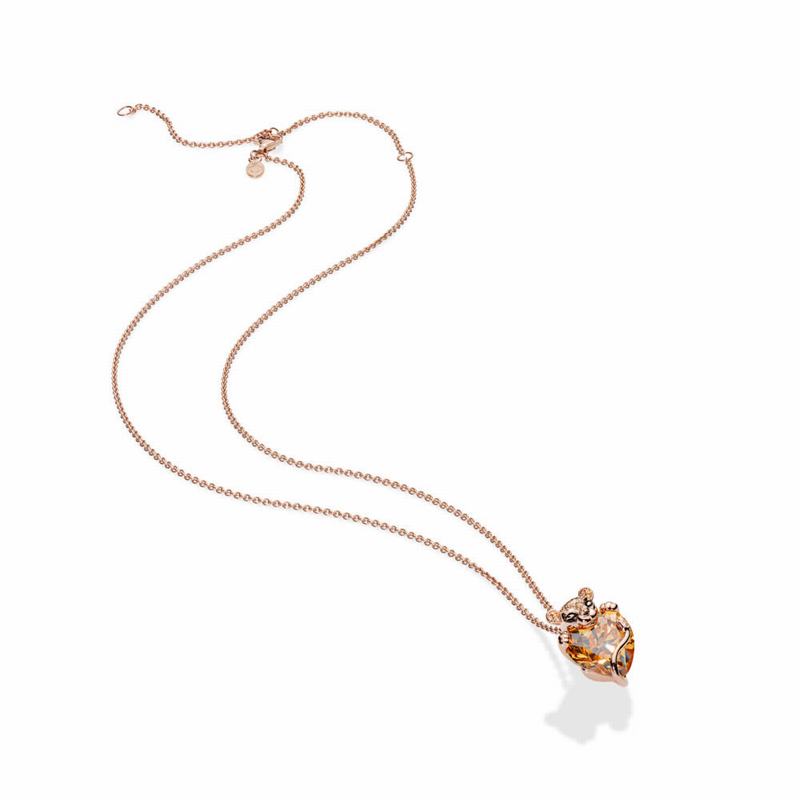 Pandora Rose™ Sparkling Lion Princess Heart Necklace NZ (036954-BHL)